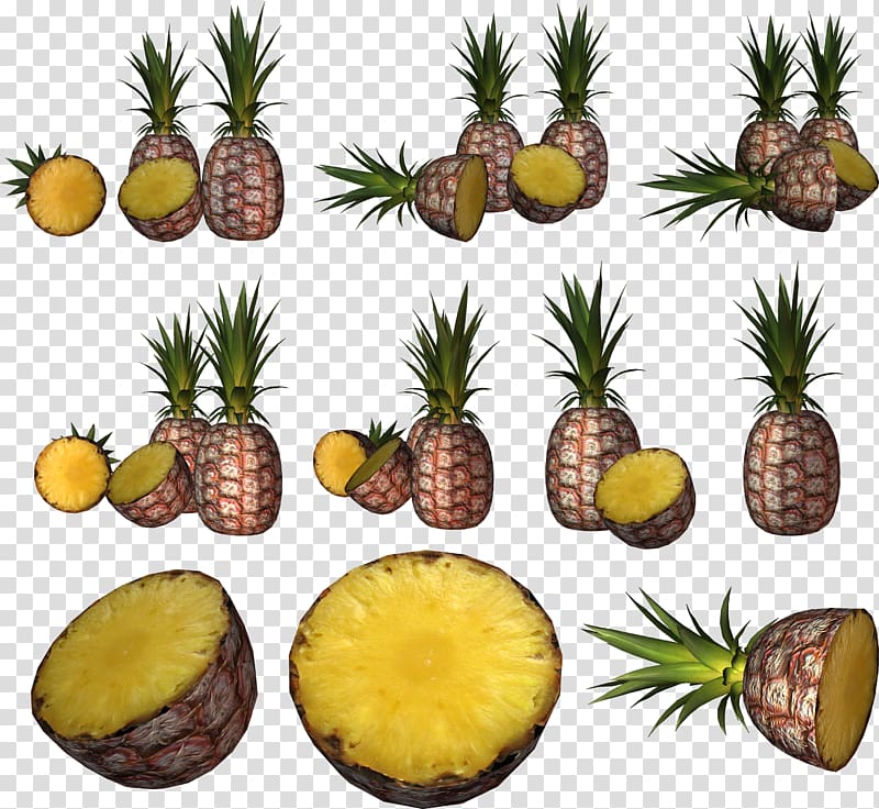 Pineapple transparent background PNG clipart