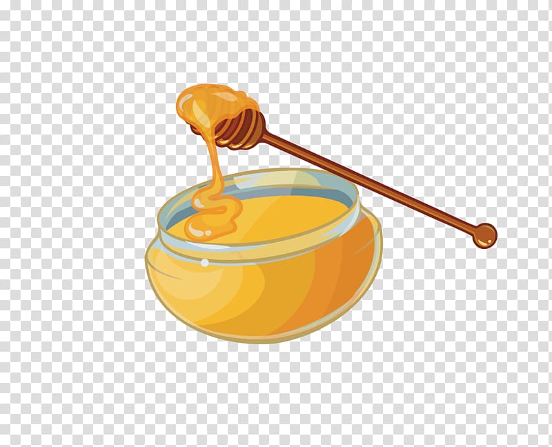Yuja tea Honey Jar , Sweet honey transparent background PNG clipart