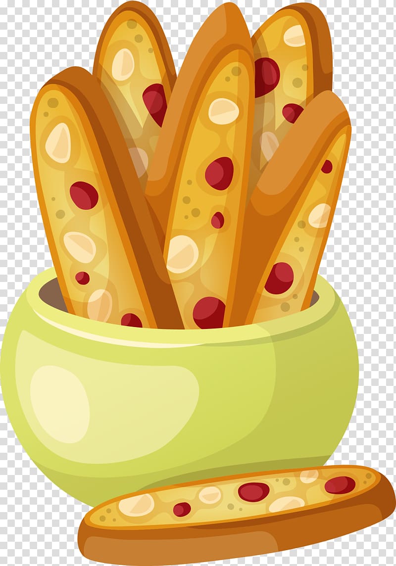 Bakery Italian cuisine Meatloaf Illustration, Hand painted yellow bread transparent background PNG clipart