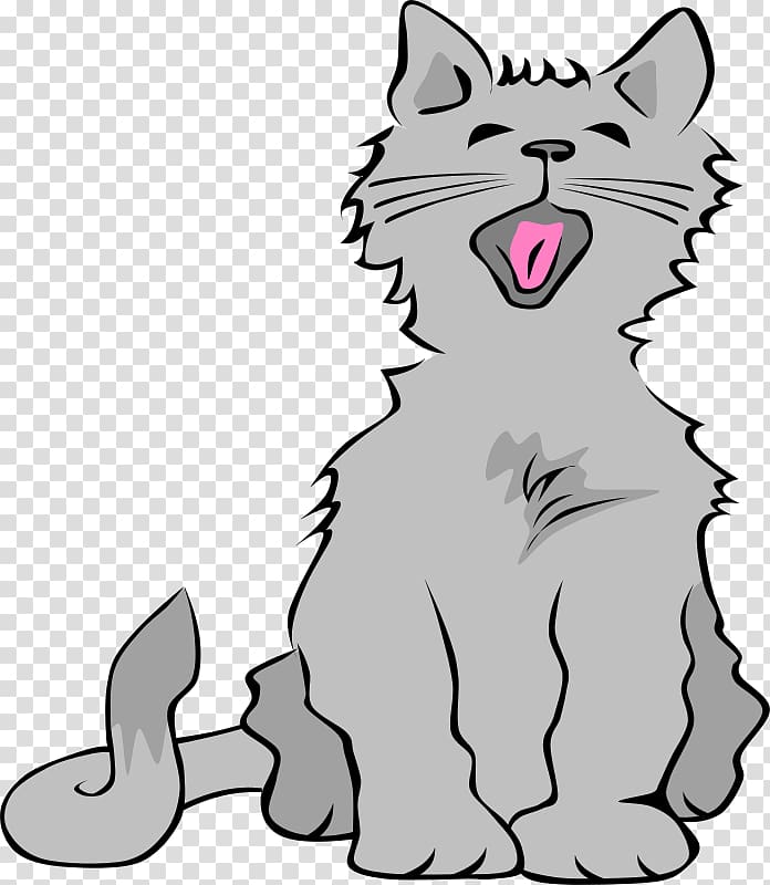 Cat Kitten Meow , Yawning transparent background PNG clipart