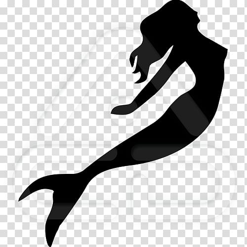 Ariel Mermaid Silhouette , Rollups transparent background PNG clipart