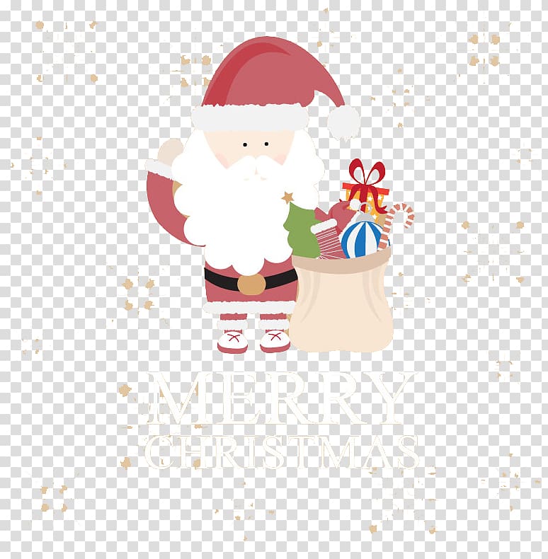 Christmas ornament Santa Claus Christmas tree, Santa Claus with gifts material transparent background PNG clipart