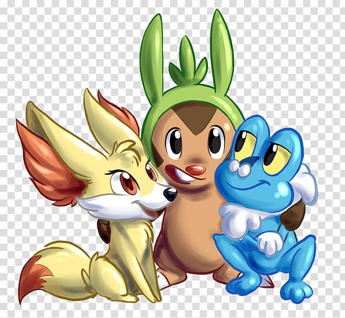 Fennekin Chespin Froakie Drawing, others transparent background PNG clipart
