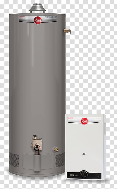 Furnace Water heating Rheem Natural gas Electric heating, Rheem Water Heaters transparent background PNG clipart