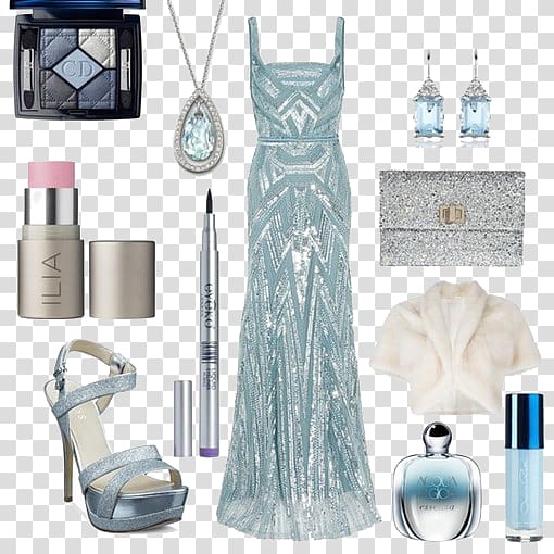 Dress Clothing Fashion Blue Shoe, Blue goddess dress transparent background PNG clipart