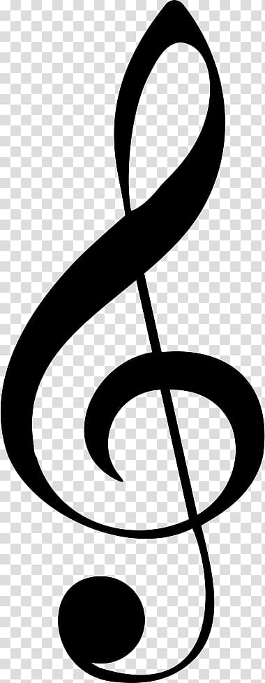 black g-clef illustration, Clef Musical note Treble Staff, musical note transparent background PNG clipart