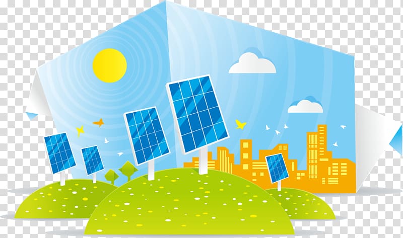 Solar energy Solar panel Illustration, Decorative solar energy panels transparent background PNG clipart