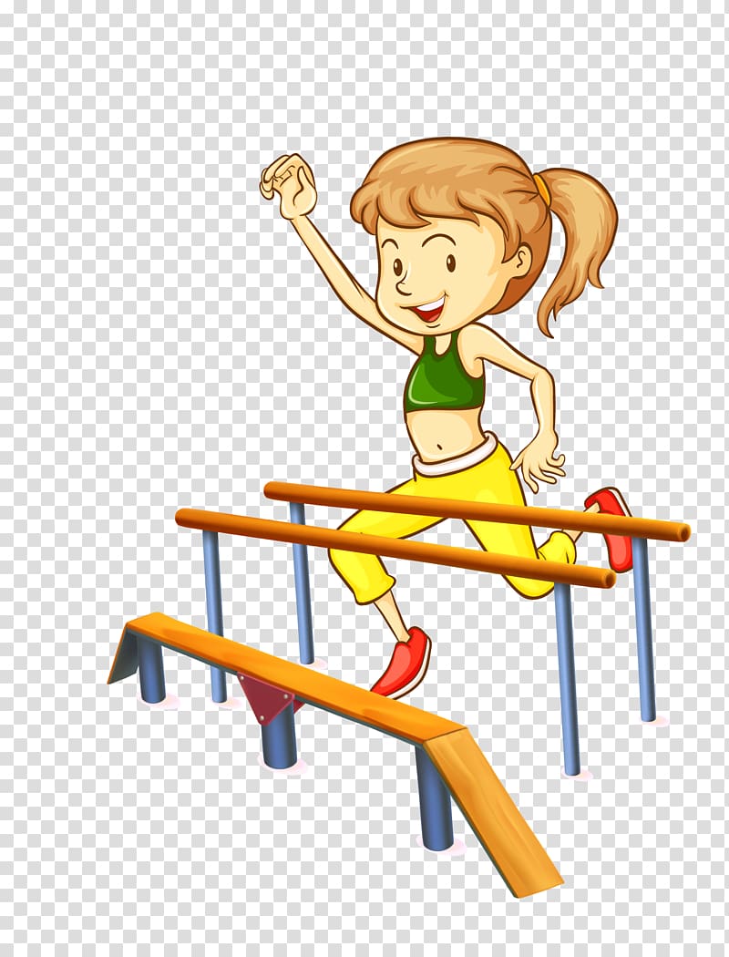 Olympic Games Sport, cartoon hand painted school athlete transparent background PNG clipart