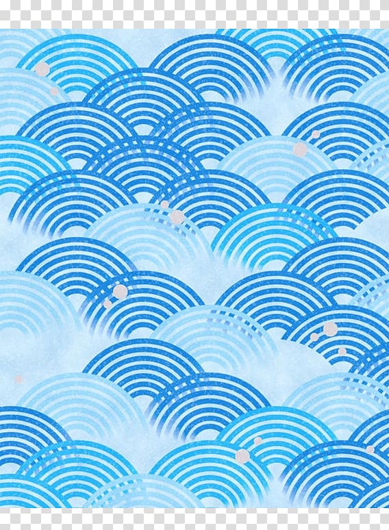 Motif Illustration, Blue wave shading background decoration transparent background PNG clipart