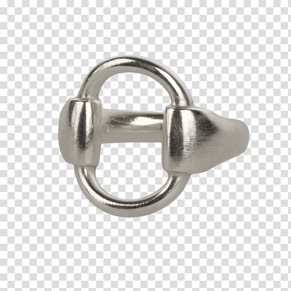 Earring Silver Jewellery Snaffle bit Bit ring, silver ring transparent background PNG clipart