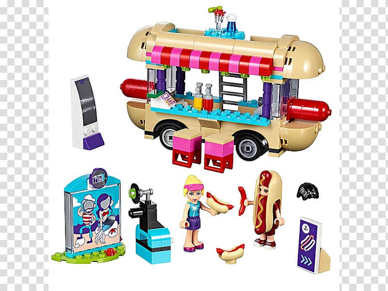 LEGO 41129 Friends Amusement Park Hot Dog Van LEGO Friends Amazon.com Toy, toy transparent background PNG clipart