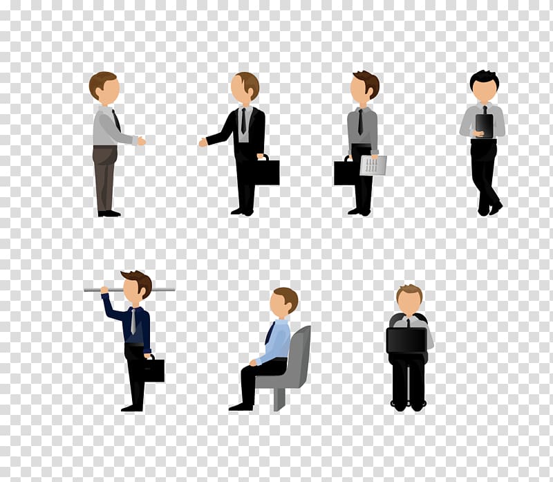 Flat design Icon design, business man transparent background PNG clipart