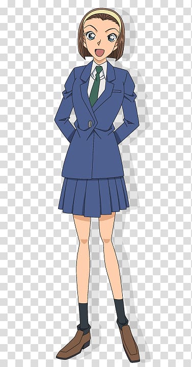 Jimmy Kudo Rachel Moore Serena Sebastian Vermouth Ai Haibara, school uniform transparent background PNG clipart