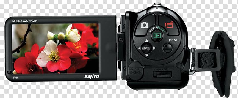 Xacti 1080p Sanyo Video camera, Cassette Recorder transparent background PNG clipart