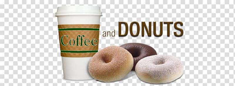 Coffee and doughnuts Donuts Cafe Breakfast, Coffee and Donuts transparent background PNG clipart
