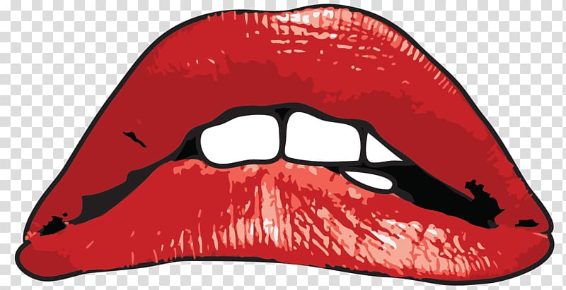 Frank N. Furter YouTube Time Warp T-shirt Rocky, lips transparent background PNG clipart