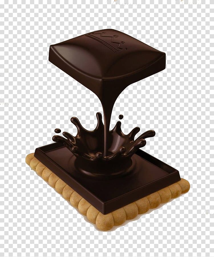 3D computer graphics Illustrator Creative work Illustration, 3d chocolate biscuits transparent background PNG clipart