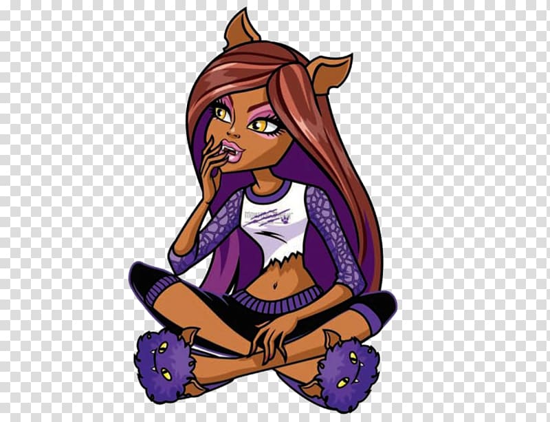 Frankie Stein Monster High Clawdeen Wolf Doll Monster High Original Gouls CollectionClawdeen Wolf Doll, Slumber Party transparent background PNG clipart