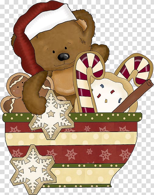 Christmas ornament Teddy bear Papaya whip, bear transparent background PNG clipart