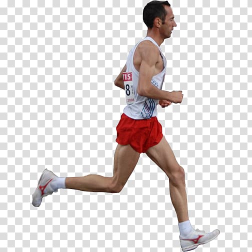 man wearing white shirt , Running , Runner man transparent background PNG clipart