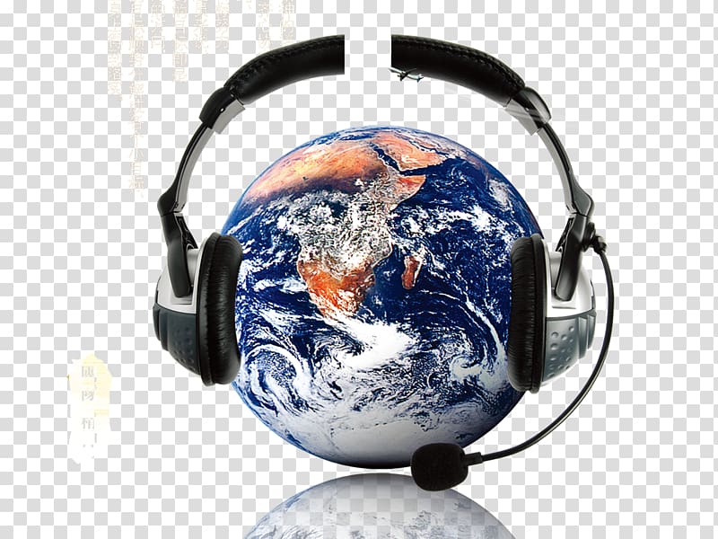 Earth Planet, Earth Science Fiction headset transparent background PNG clipart