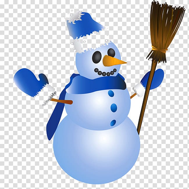 Snowman Christmas Adobe Illustrator Illustration, Gloved blue snowman transparent background PNG clipart