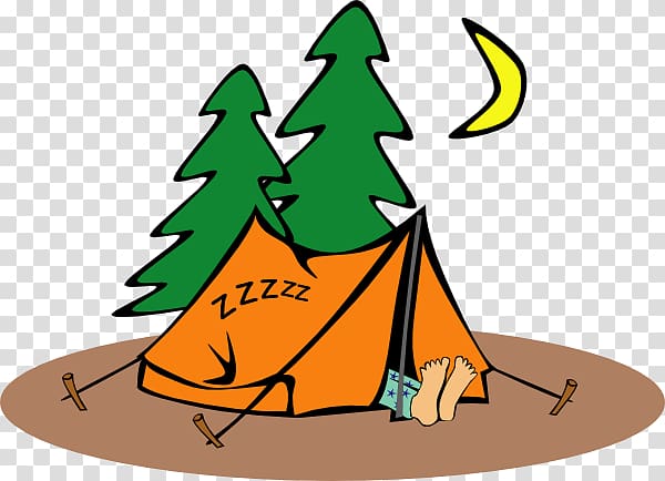 green pine trees, crescent moon, and person sleeping inside tent art, Camping Tent Drawing , Camper transparent background PNG clipart