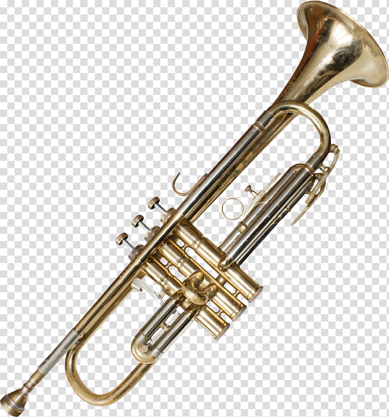 Trumpet Musical instrument , small transparent background PNG clipart