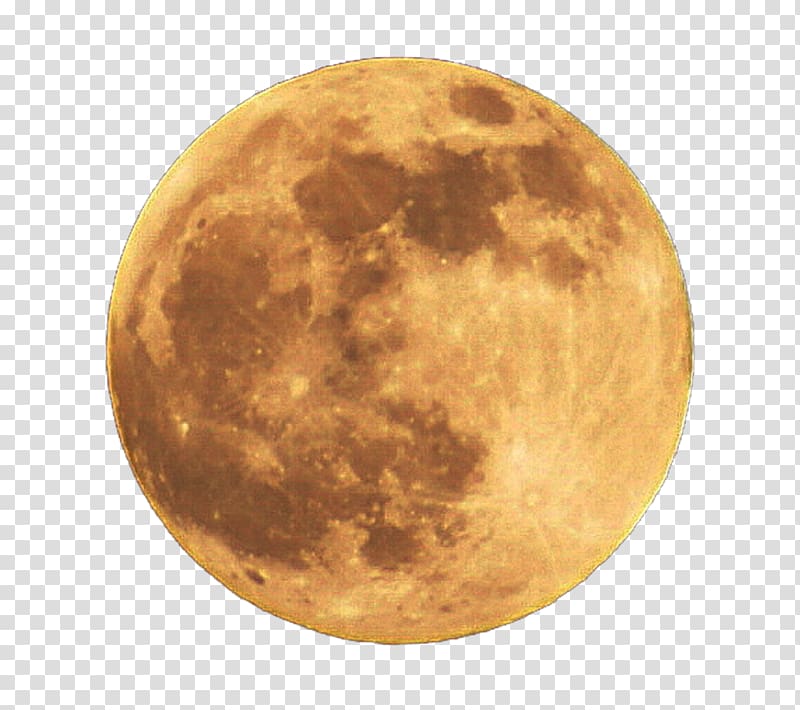 realistic golden moon poster decoration transparent background PNG clipart