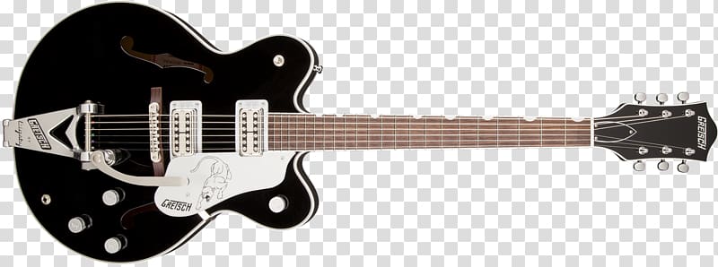 Gretsch 6128 Gretsch White Falcon Guitar Cutaway, Bass Guitar transparent background PNG clipart