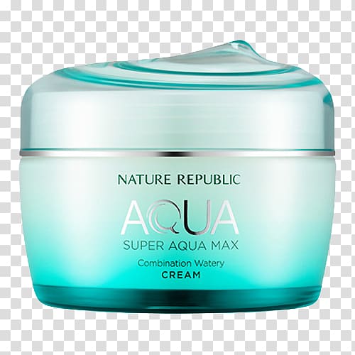 Nature Republic Super Aqua Max Combination Watery Cream Moisturizer Skin care Facial, nature republic transparent background PNG clipart