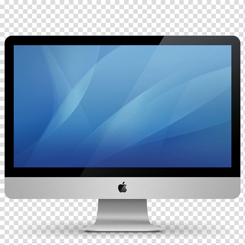 silver iMac, Macintosh MacBook Pro Apple Thunderbolt Display Computer monitor, Monitor transparent background PNG clipart