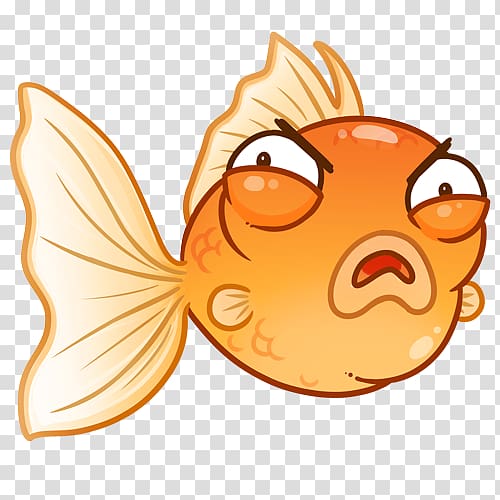 Goldfish Cartoon , goldfish transparent background PNG clipart