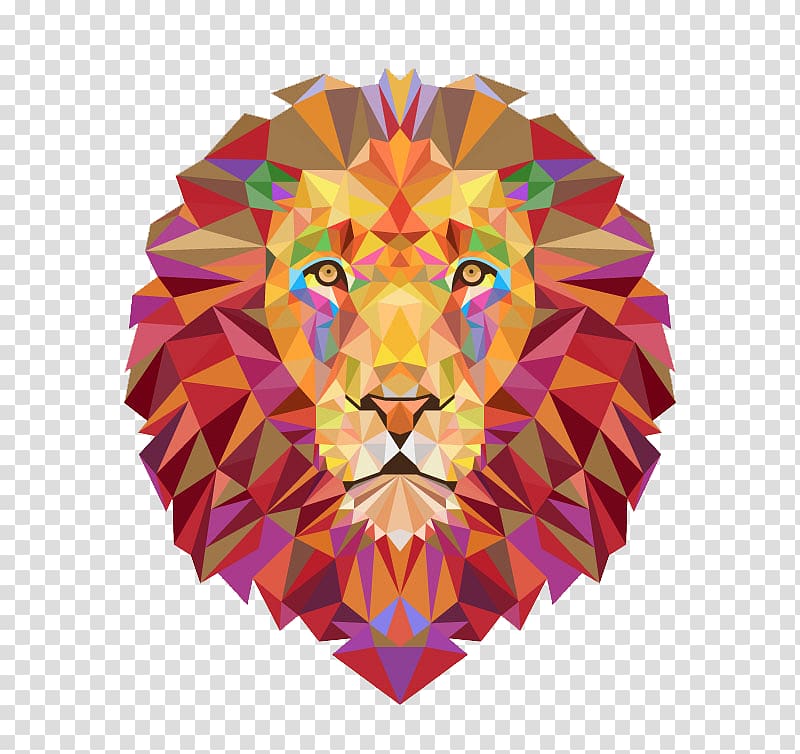 color lions transparent background PNG clipart