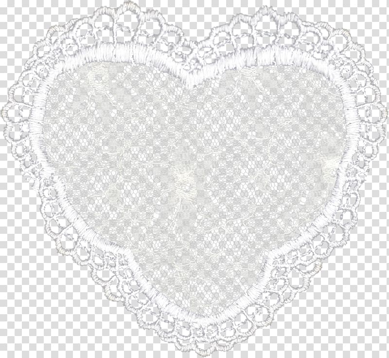Place Mats Doily Heart, others transparent background PNG clipart
