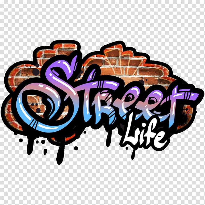 purple and multicolored Street Life , Graffiti Street art Urban art, grafity transparent background PNG clipart