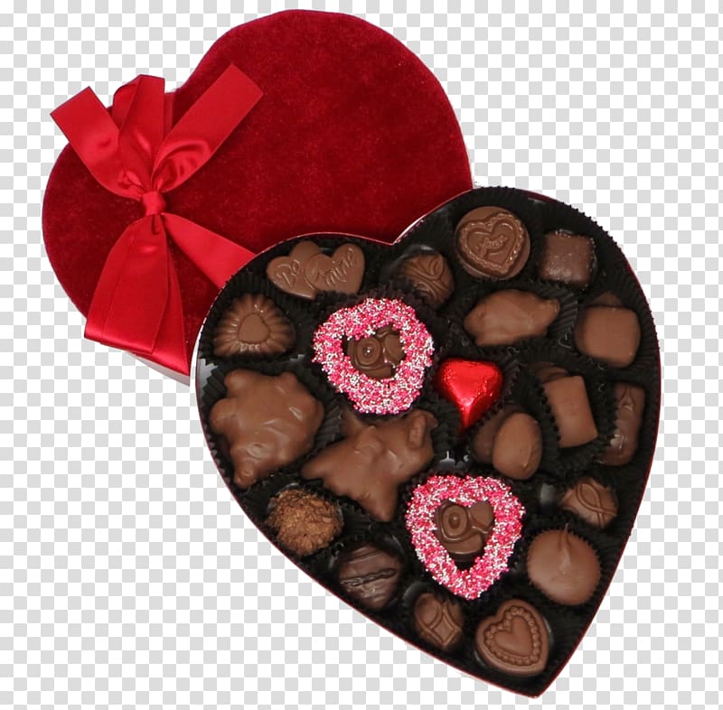 Chocolate truffle Heart Valentine\'s Day Dark chocolate, chocolate transparent background PNG clipart