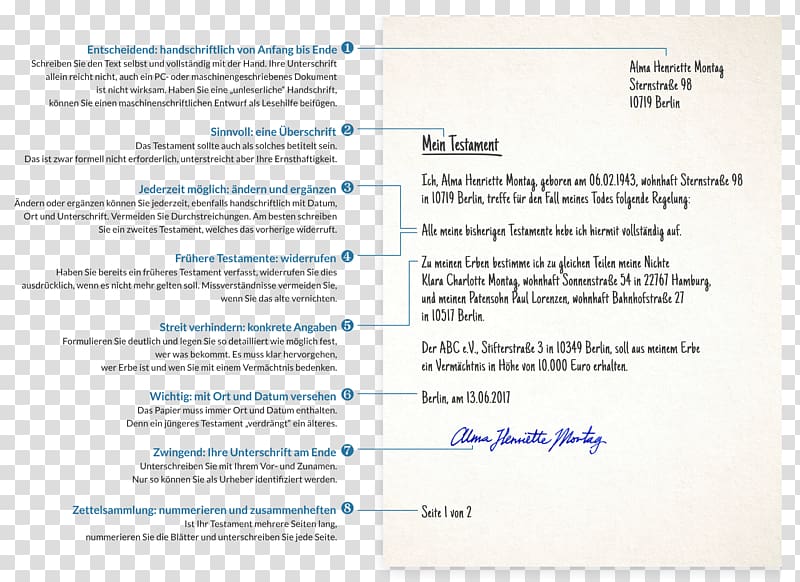 Document Will and testament Arvinge Erbausschlagung Inheritance, will and testament transparent background PNG clipart