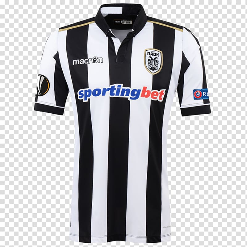 PAOK FC Jersey Pelipaita OGC Nice Kit, shirt transparent background PNG clipart