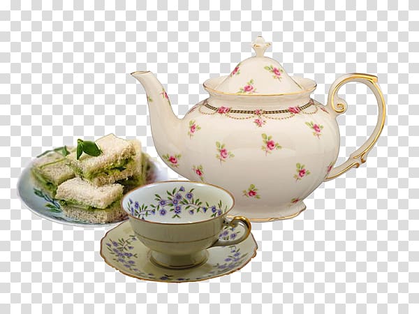 Teapot Porcelain Cup Tea set, tea set transparent background PNG clipart