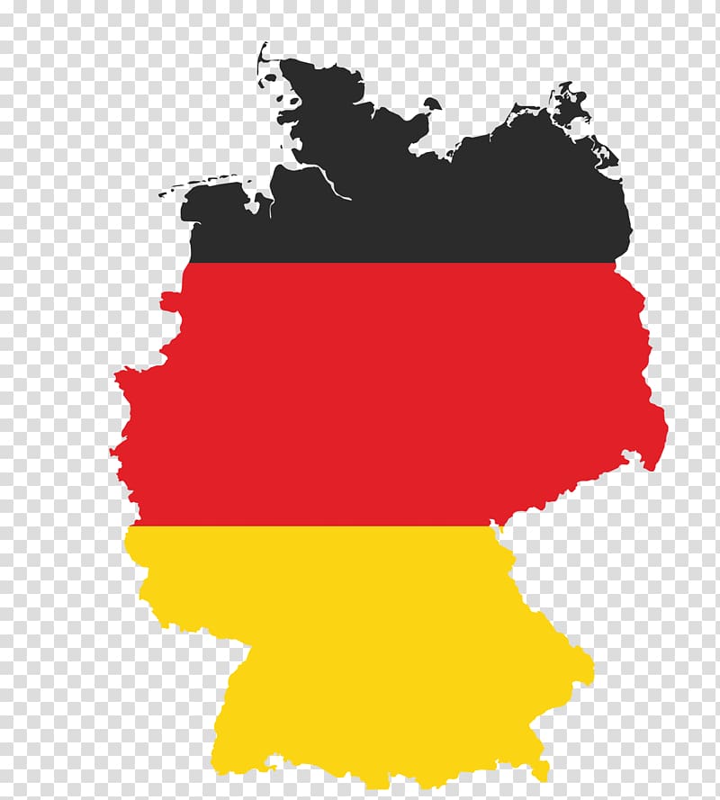 red, black, and yellow map illustration, Berlin States of Germany Map Fotolia, German flag Map transparent background PNG clipart