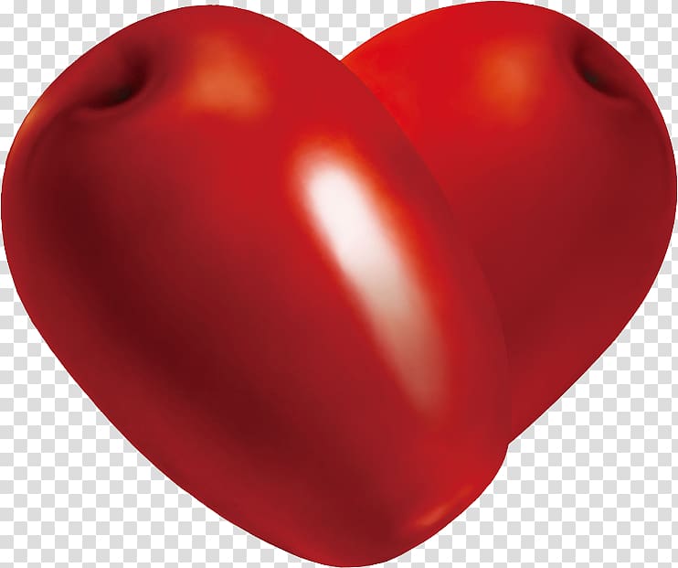 Plum tomato Heart, Dates element transparent background PNG clipart