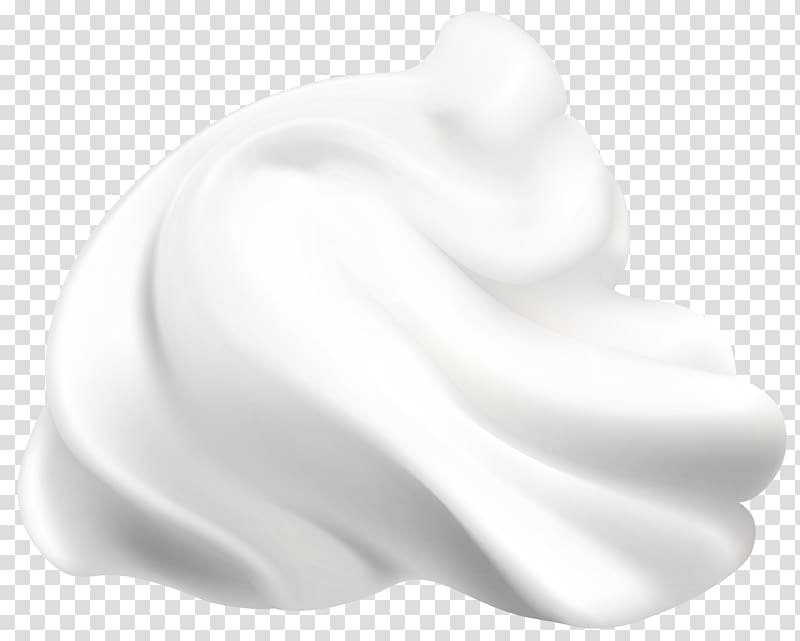whip cream graphic illustration, Black and white Product, Sour Cream transparent background PNG clipart