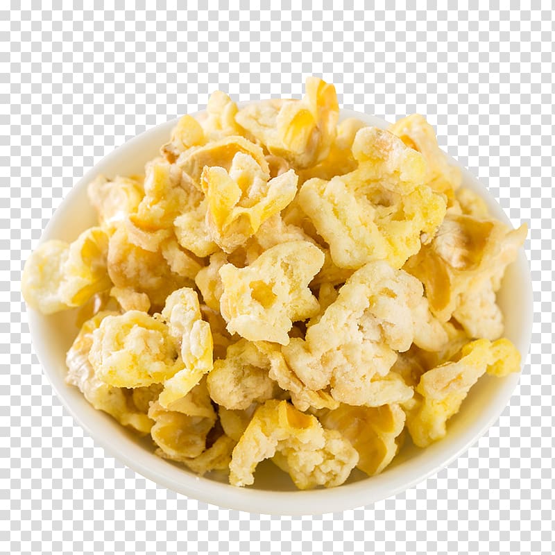 Popcorn Egg drop soup Maize Food Snack, A bowl of popcorn transparent background PNG clipart