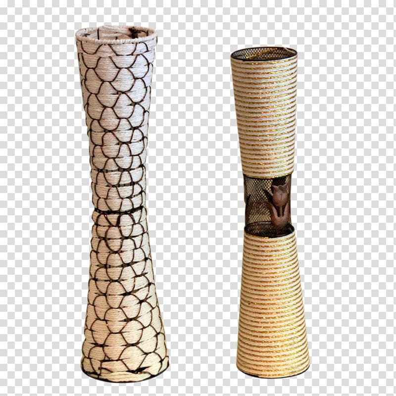 Vase Decorative arts Designer, Iron rattan floor vase large vase insert transparent background PNG clipart