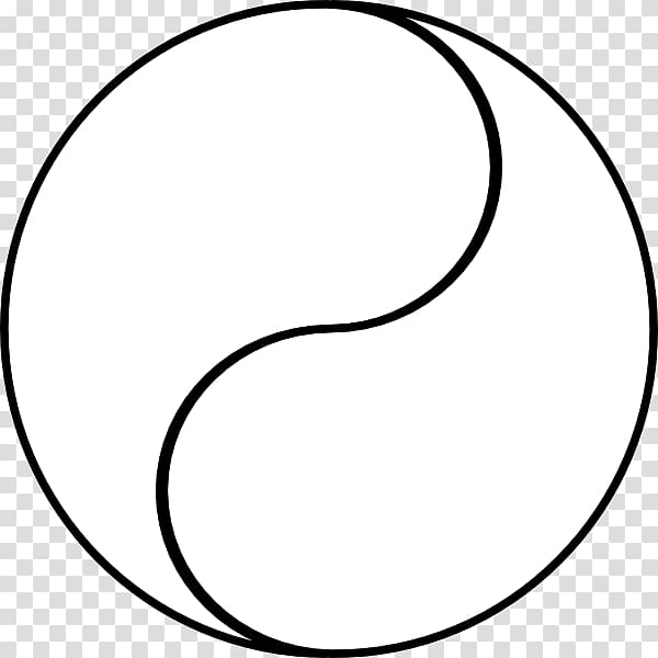 Yin and yang Line art , yin yang transparent background PNG clipart