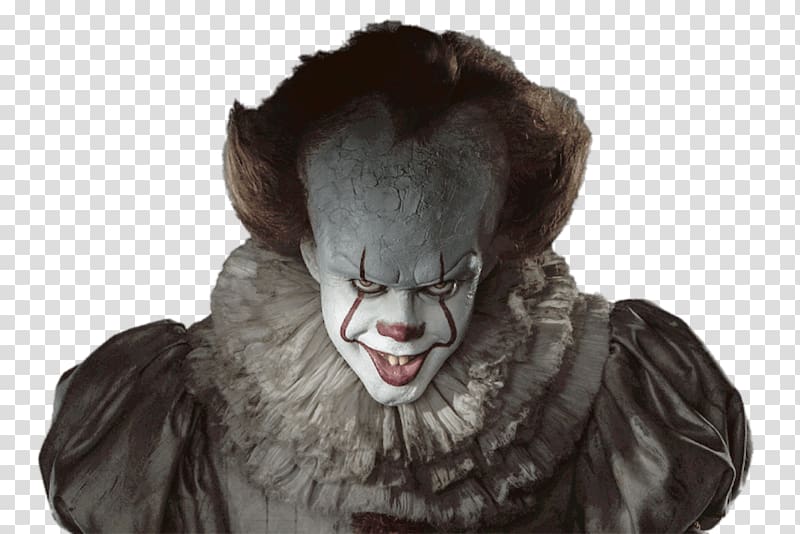 Pennywise fromt It, IT Pennywise Close Up transparent background PNG clipart