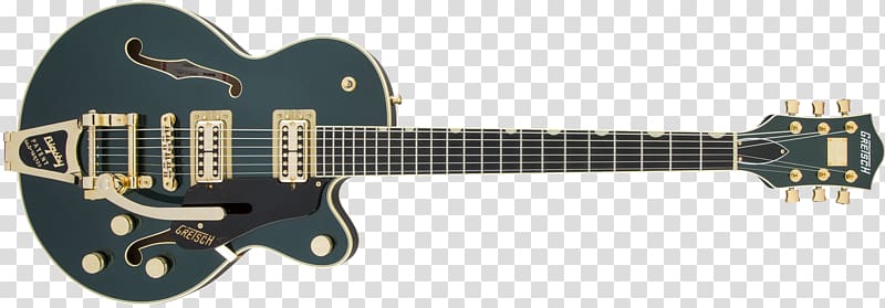 Gretsch Electric guitar Archtop guitar Bigsby vibrato tailpiece, hollow brick transparent background PNG clipart