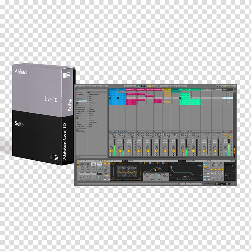Ableton Live Music Digital audio workstation Multitrack recording, musical instruments transparent background PNG clipart