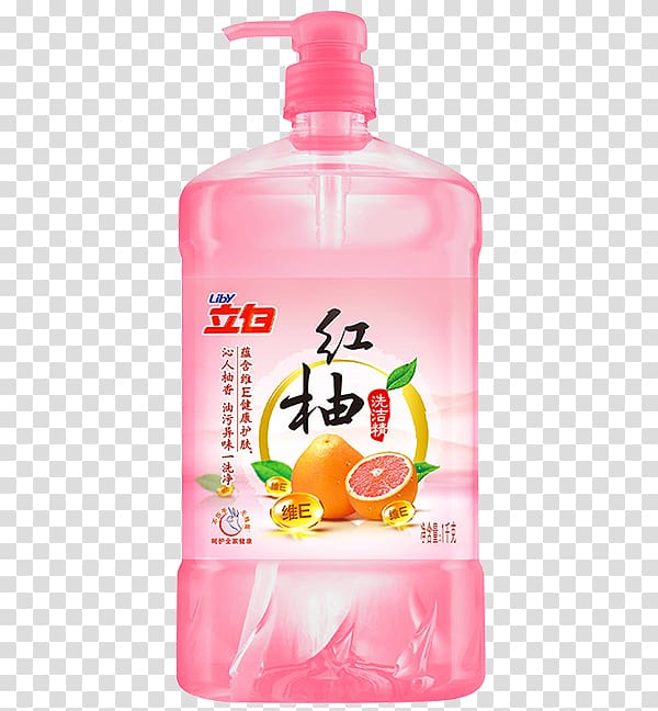 Tea u5e7fu5ddeu7acbu767du4f01u4e1au96c6u56e2 Dishwashing liquid Laundry detergent, Red grapefruit detergent transparent background PNG clipart